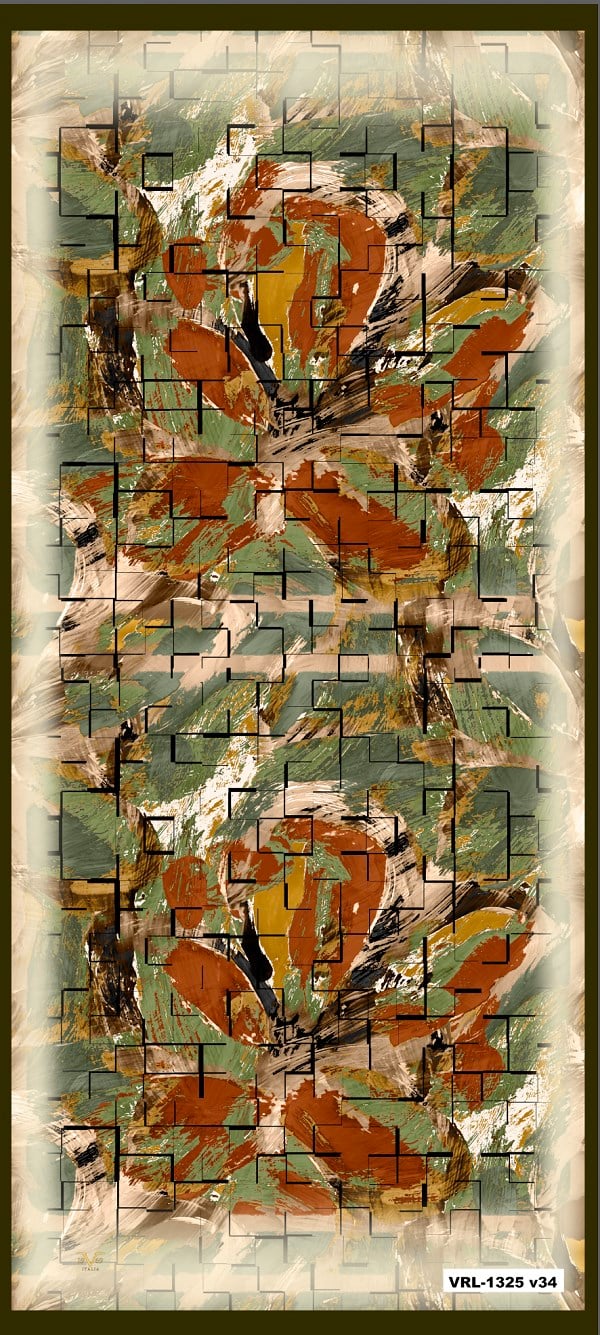 ŞALÇiçekli Desen Pavia Seri Şal Askısı ile Birlikte 90X200 cm