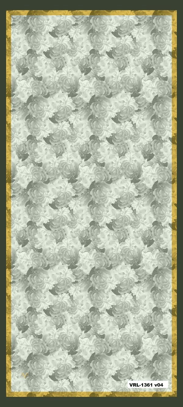 ShawlÇiçekli Desen Pavia Seri Şal Askısı ile Birlikte 90X200 cm