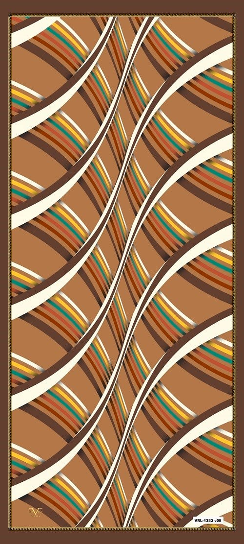 ŞALGeometrik Desen Lino Seri Şal Askısı ile Birlikte 90X200 cm