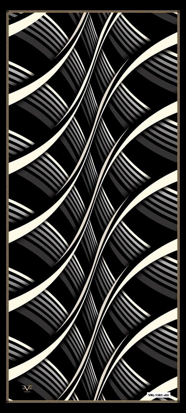 ŞALGeometrik Desen Lino Seri Şal Askısı ile Birlikte 90X200 cm