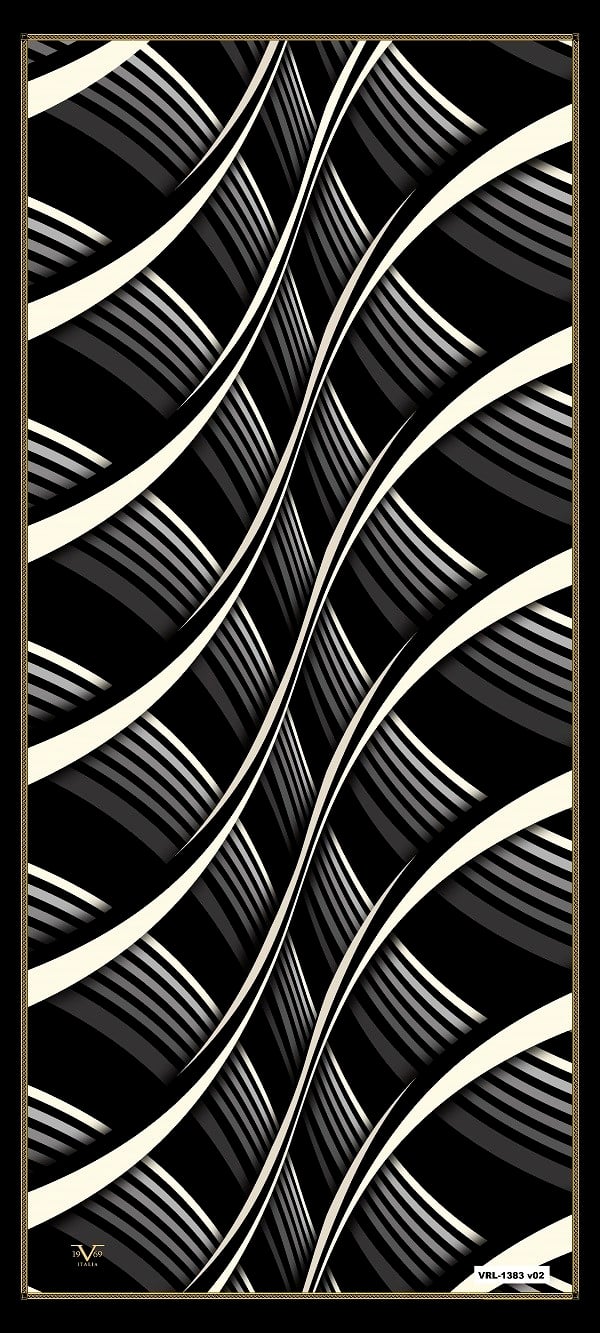 ŞALGeometrik Desen Lino Seri Şal Askısı ile Birlikte 90X200 cm