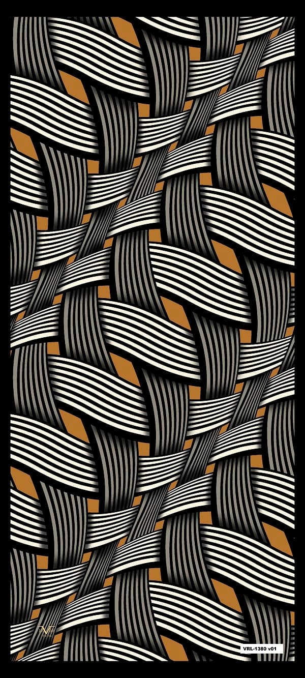 ŞALGeometrik Desen Lino Seri Şal Askısı ile Birlikte 90X200 cm