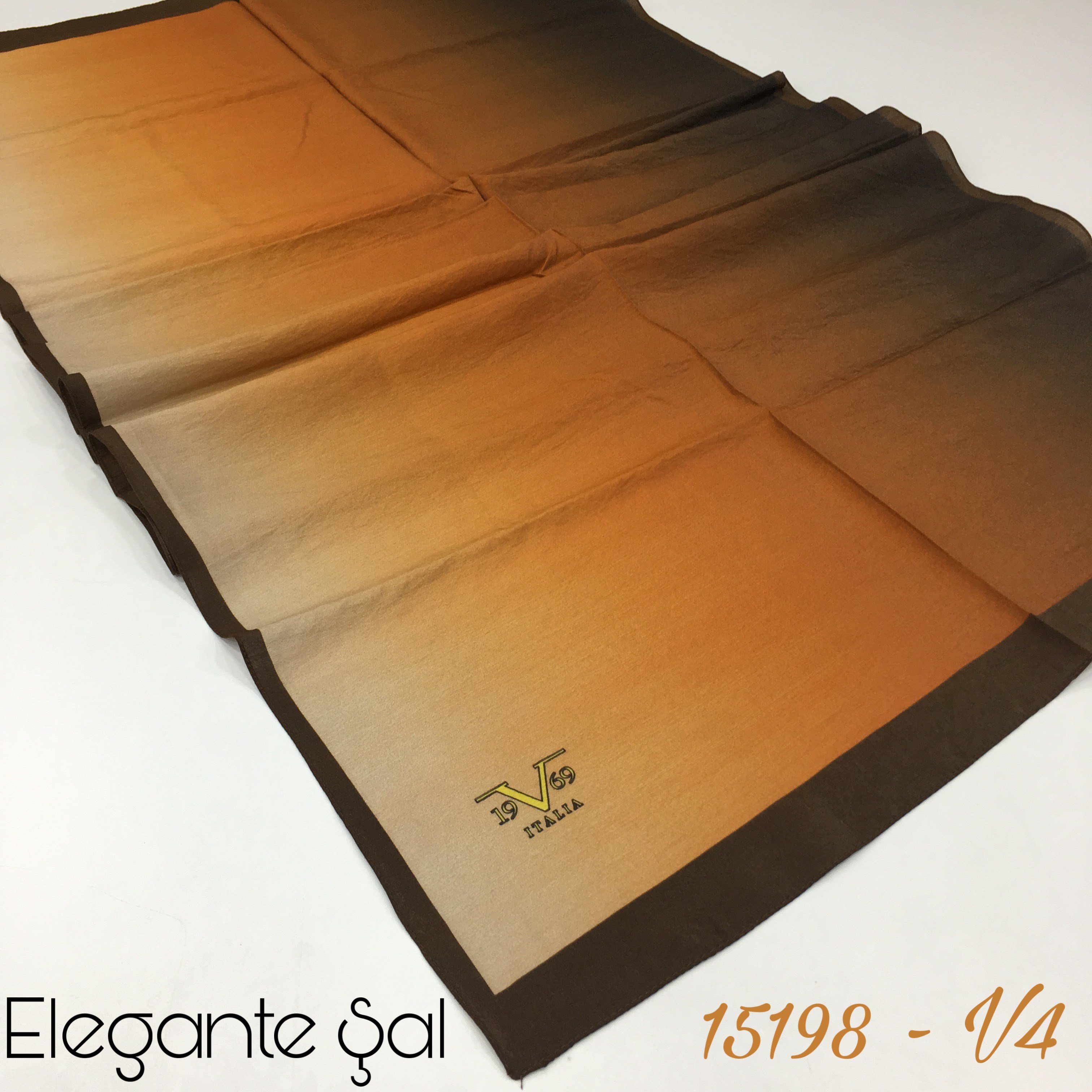 ŞALDesenli Elegante Seri Viscon Şal Askısı ile Birlikte 75x200 cm