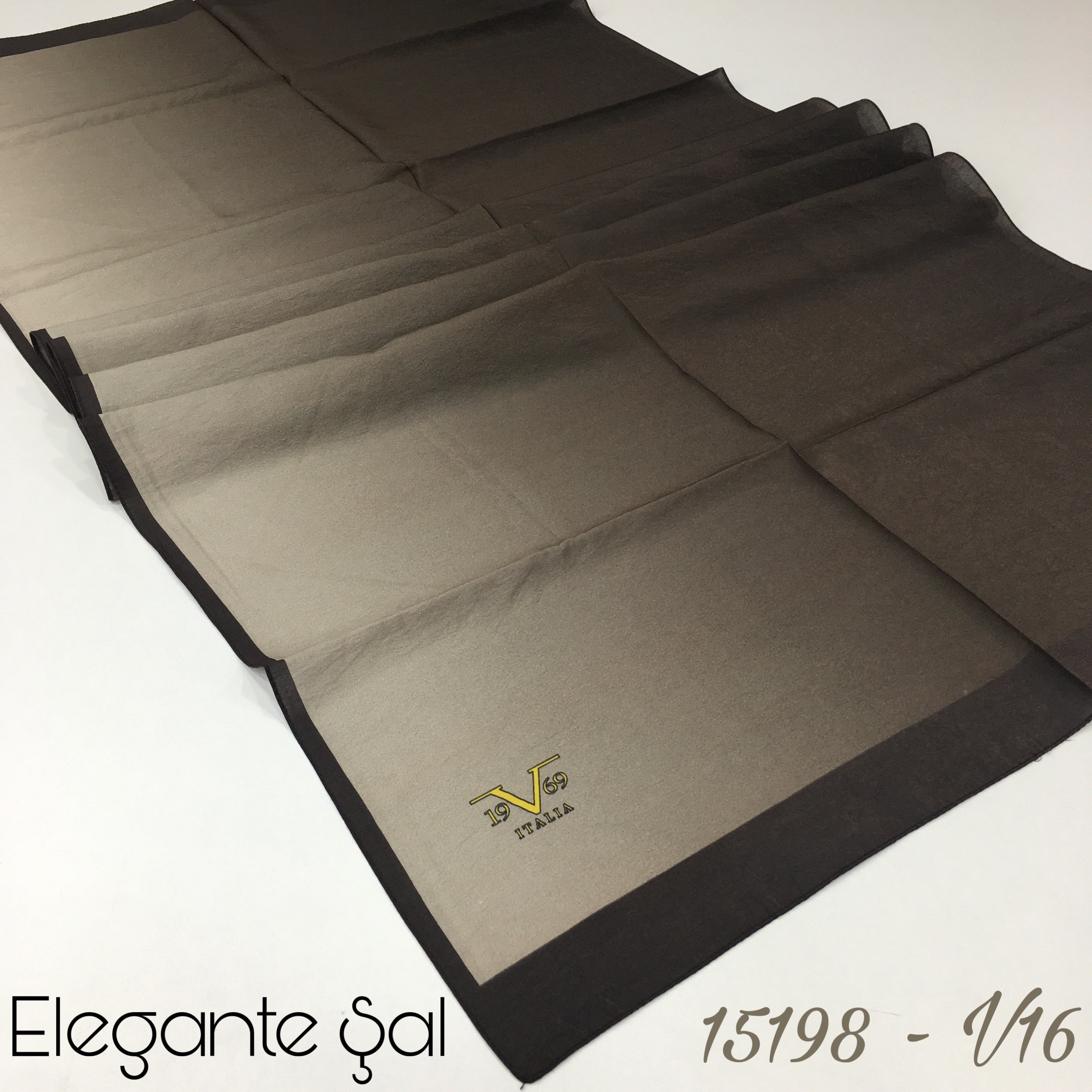 ŞALDesenli Elegante Seri Viscon Şal Askısı ile Birlikte 75x200 cm