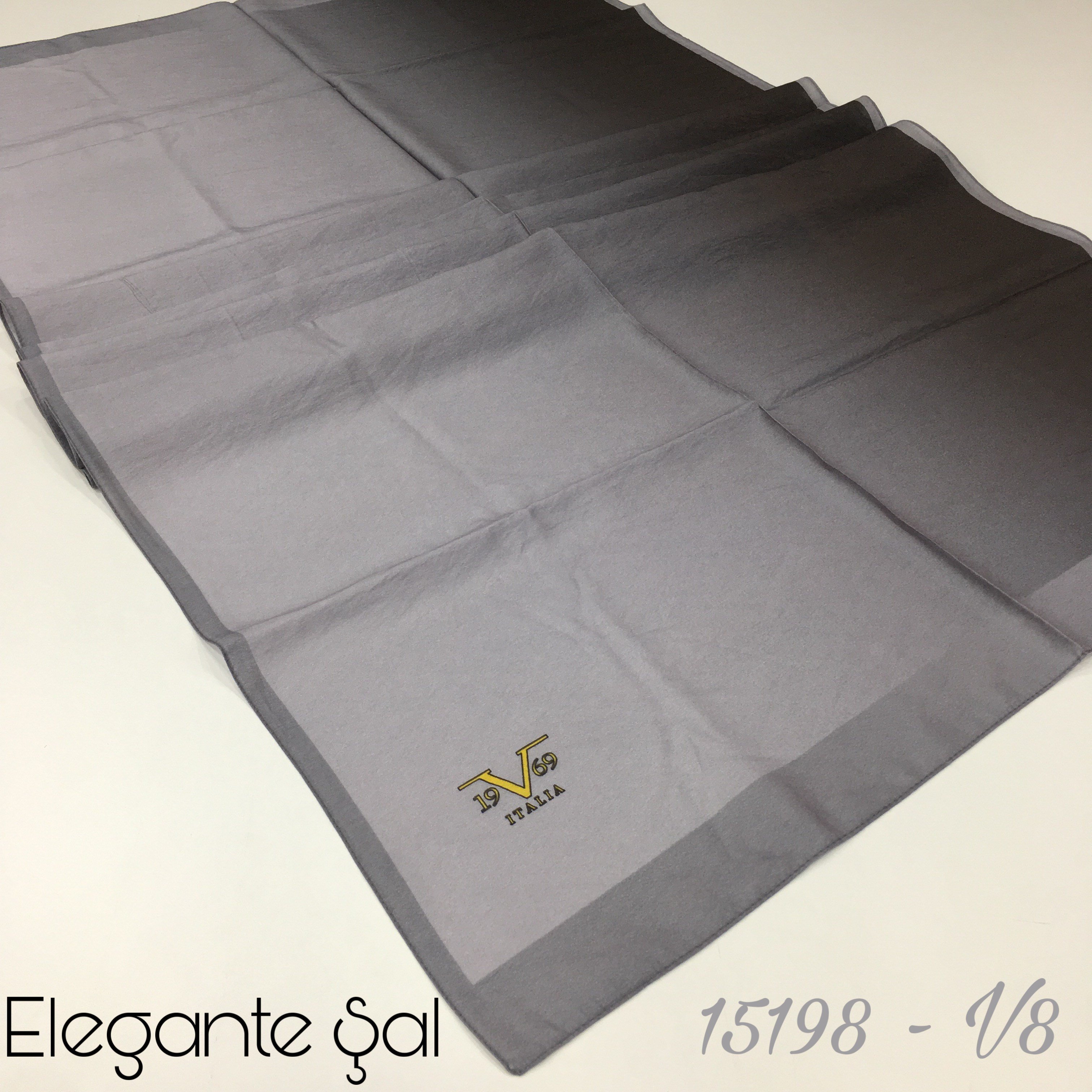 ŞALDesenli Elegante Seri Viscon Şal Askısı ile Birlikte 75x200 cm