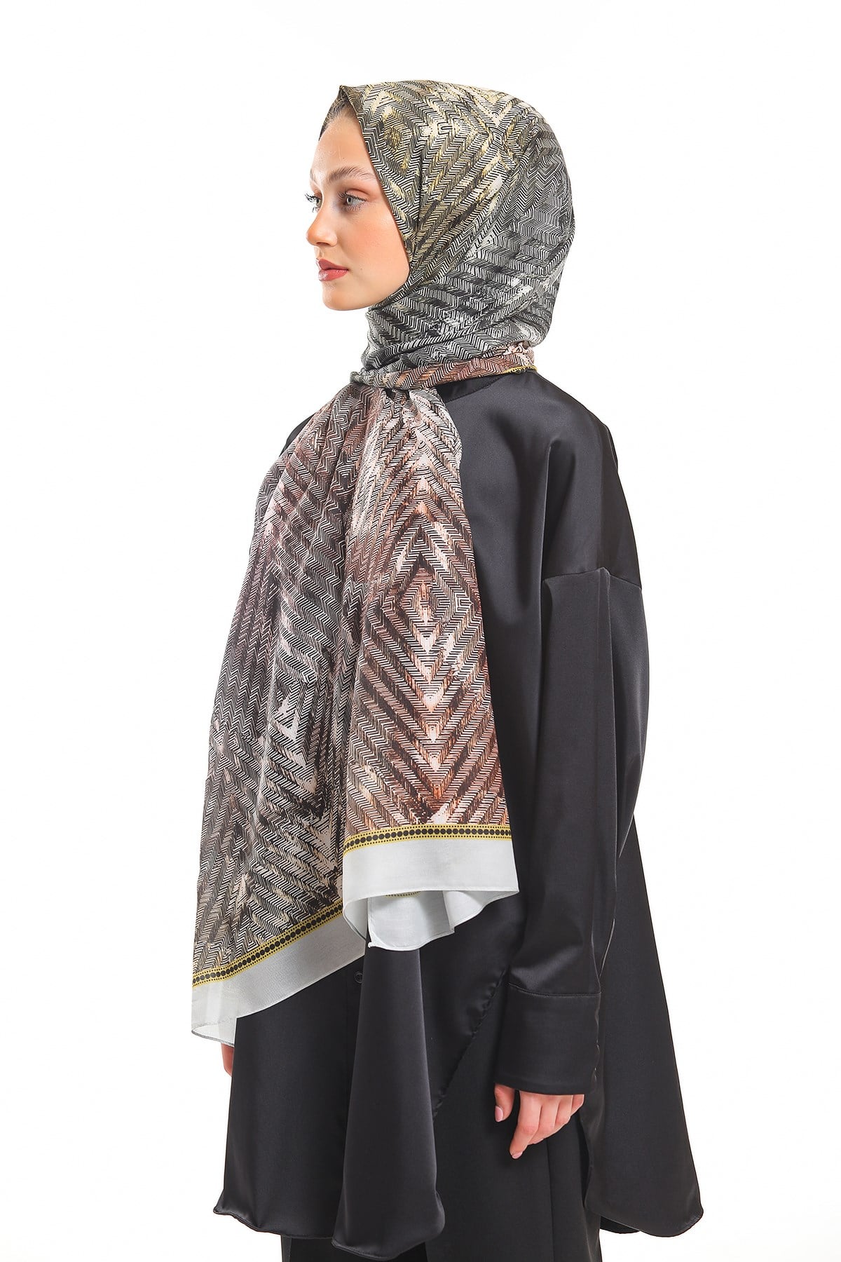 PAVIA ŞALHasır Desen Pavia Seri Şal Askısı ile Birlikte 90X200 cm
