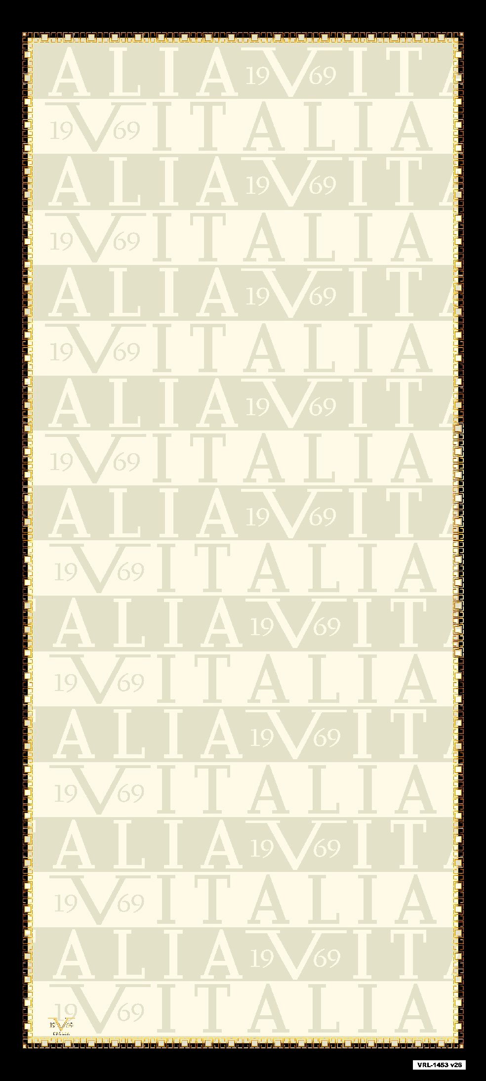 ŞALLogolu Desen Pavia Seri Şal Askısı ile Birlikte 90X200 cm