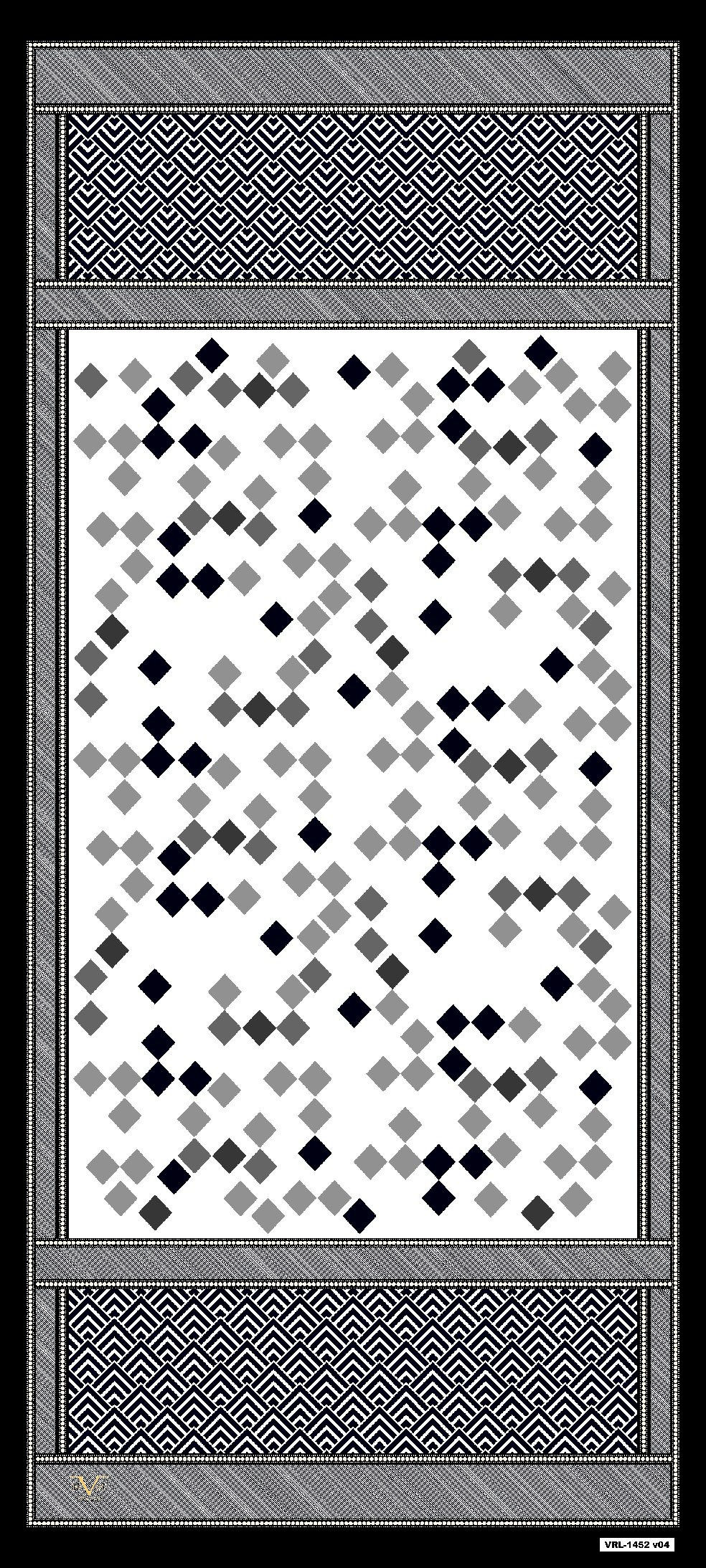 ŞALGeometrik Desen Pavia Seri Şal Askısı ile Birlikte 90X200 cm