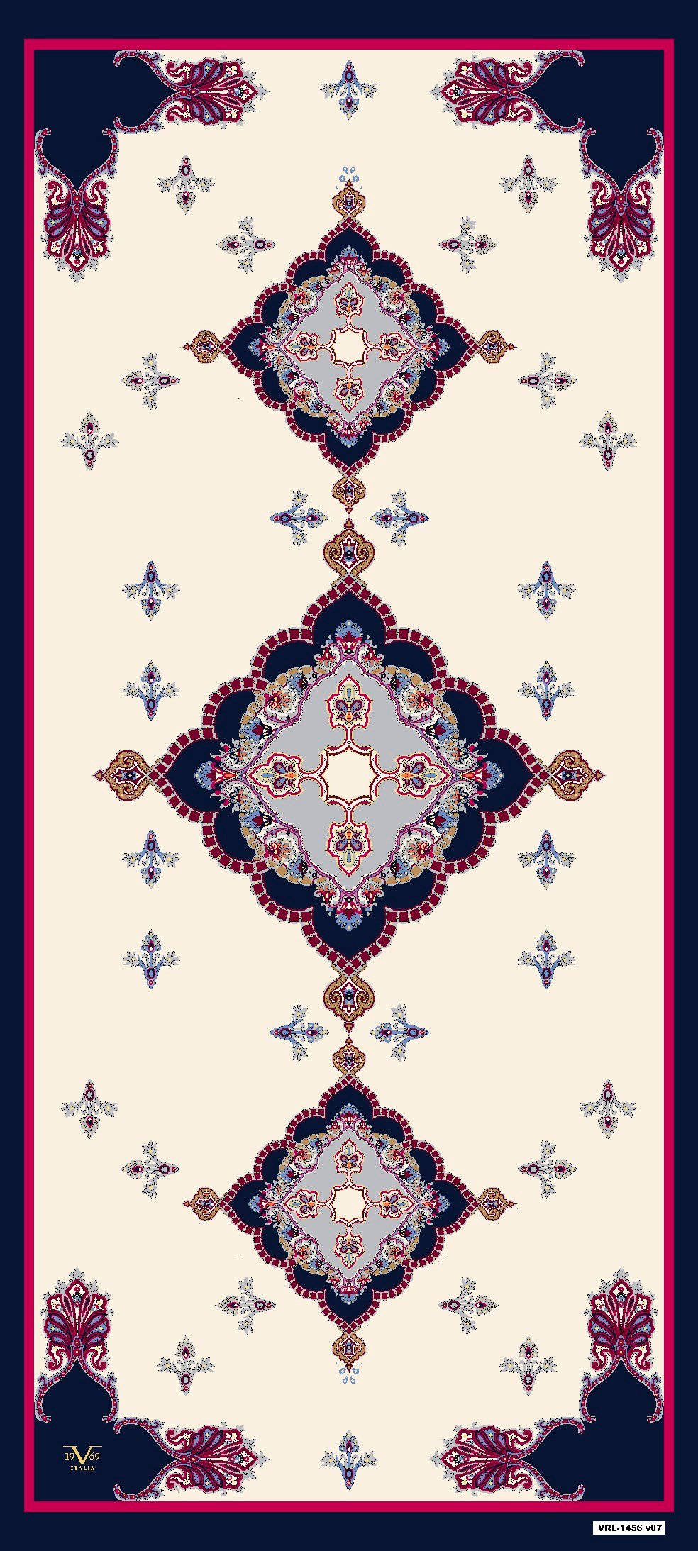 VENEZİA ŞALEtnik Desen Pavia Seri Şal Askısı ile Birlikte 90X200 cm