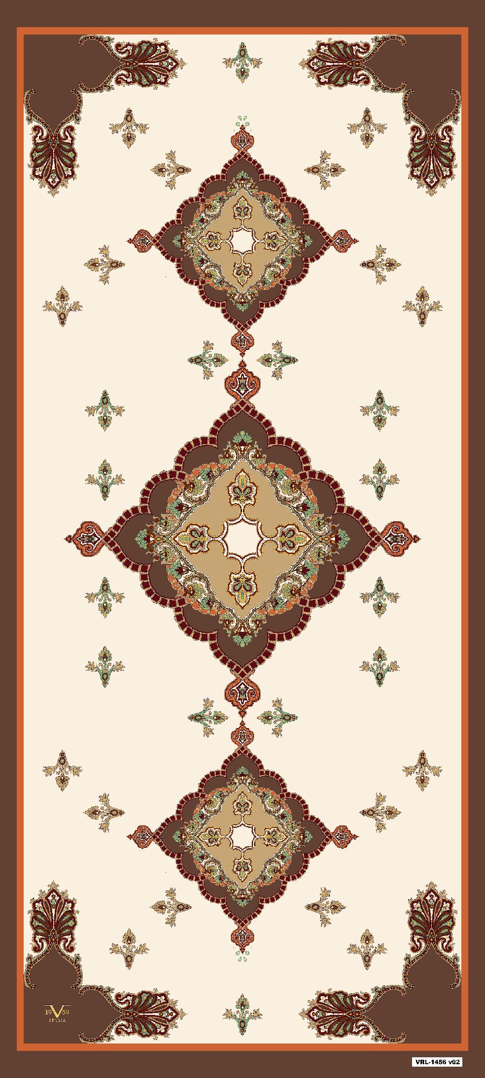 VENEZİA ŞALEtnik Desen Pavia Seri Şal Askısı ile Birlikte 90X200 cm