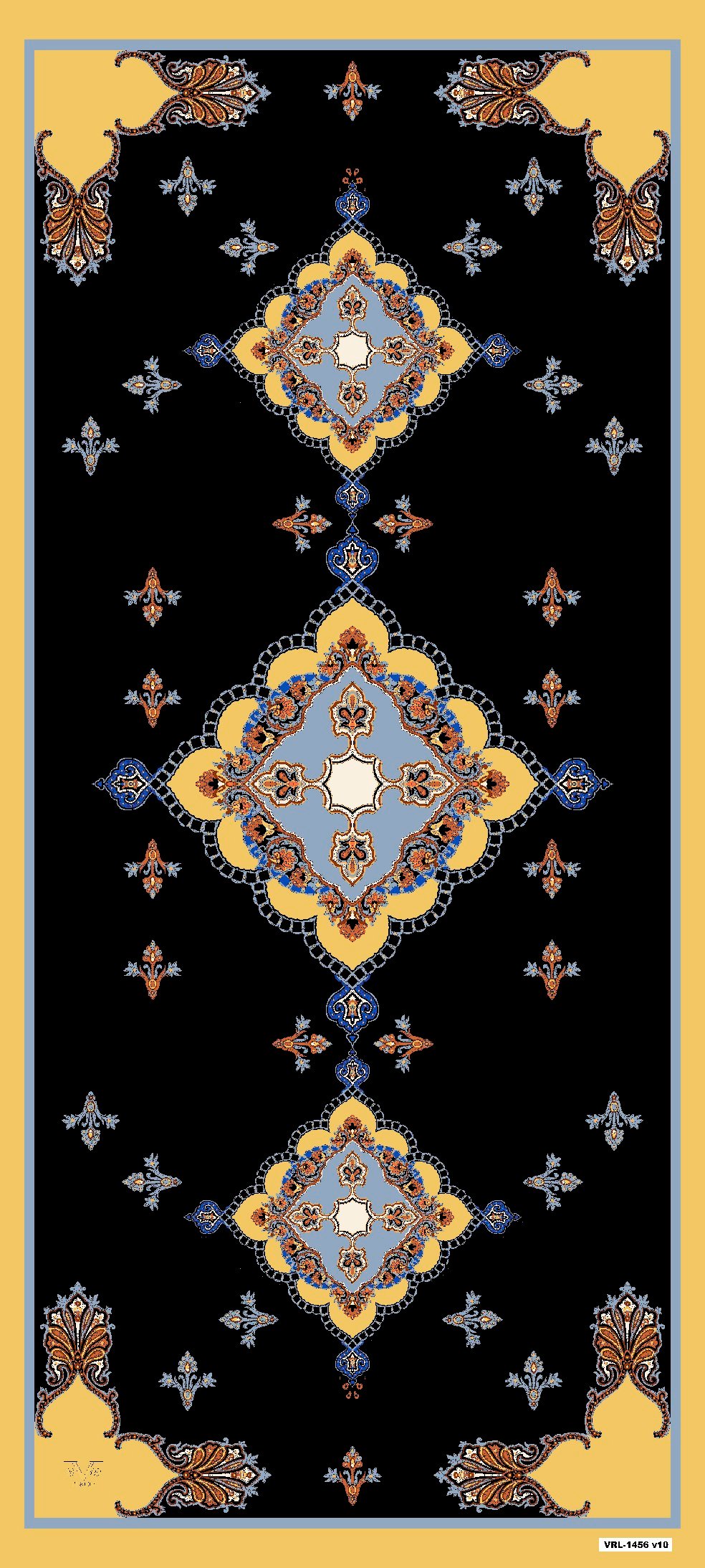 VENEZİA ŞALEtnik Desen Pavia Seri Şal Askısı ile Birlikte 90X200 cm
