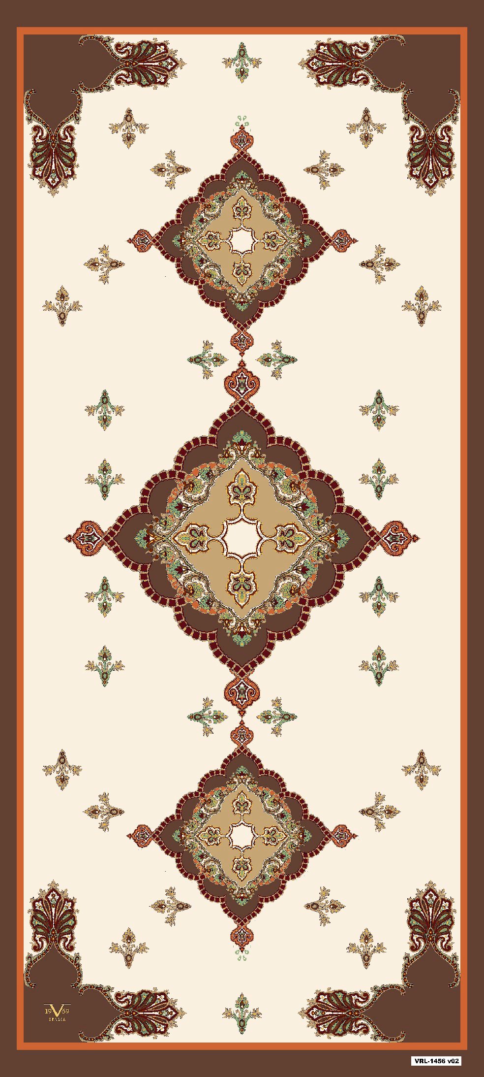 VENEZİA ŞALEtnik Desen Pavia Seri Şal Askısı ile Birlikte 90X200 cm