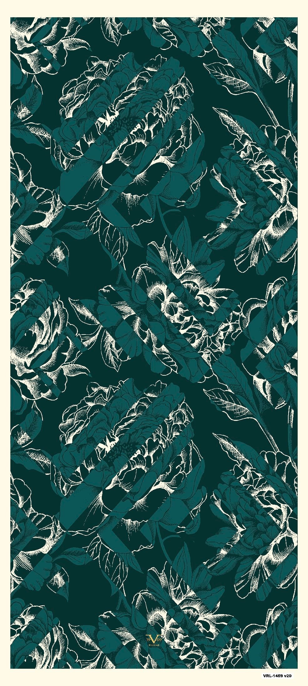ŞALÇiçekli Desen Pavia Seri Şal Askısı ile Birlikte 90X200 cm