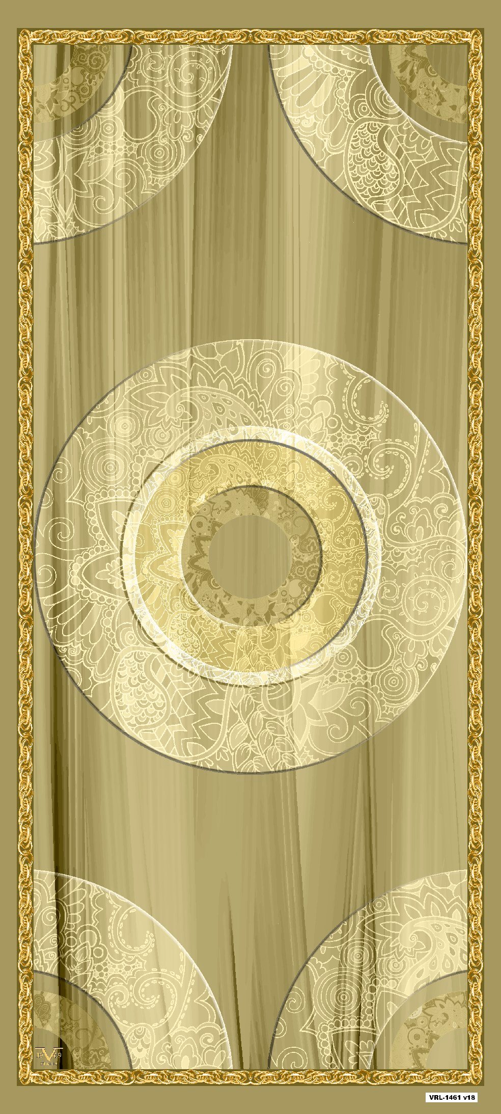 ŞALMandala Desen Pavia Seri Şal Askısı ile Birlikte 90X200 cm