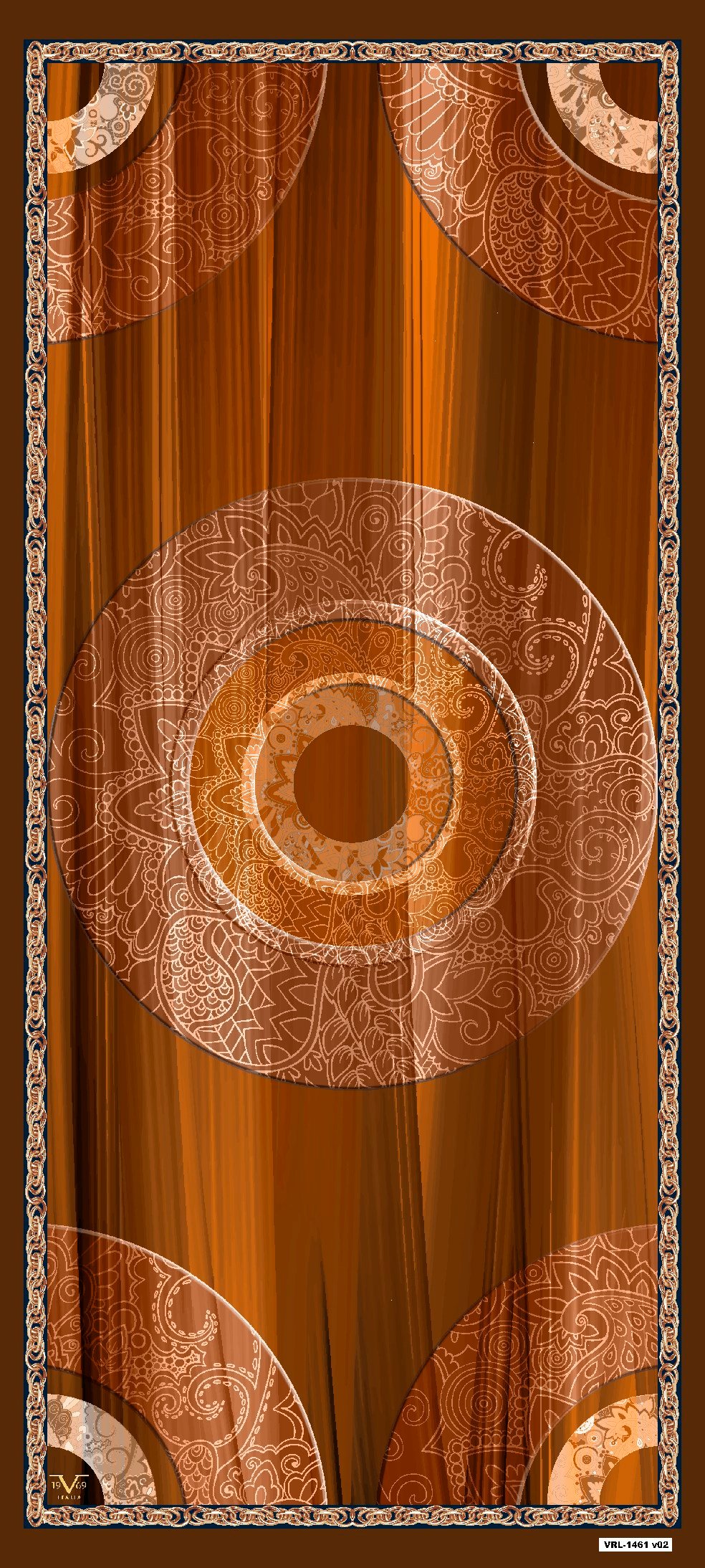 ŞALMandala Desen Pavia Seri Şal Askısı ile Birlikte 90X200 cm