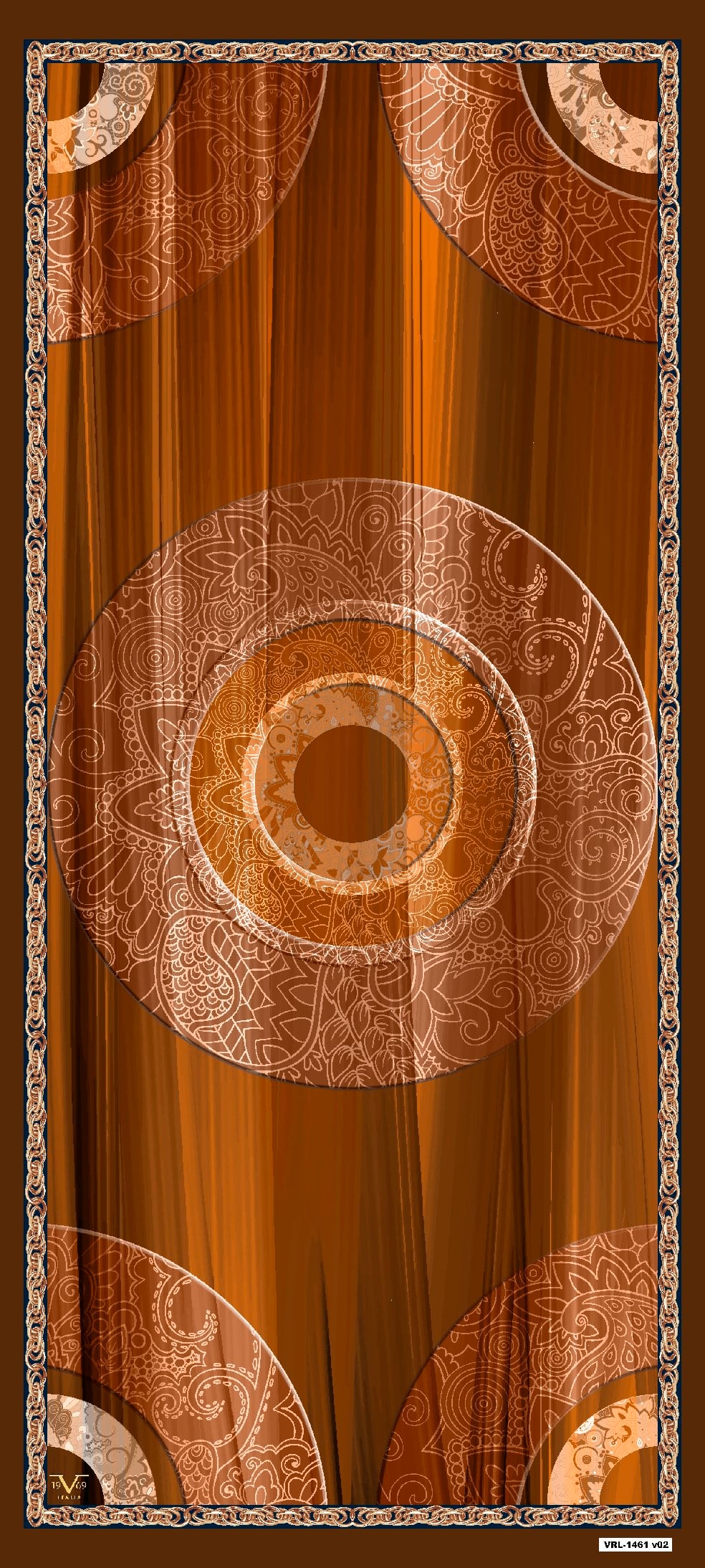 ŞALMandala Desen Pavia Seri Şal Askısı ile Birlikte 90X200 cm