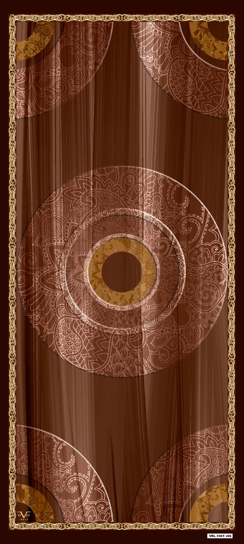 ŞALMandala Desen Pavia Seri Şal Askısı ile Birlikte 90X200 cm