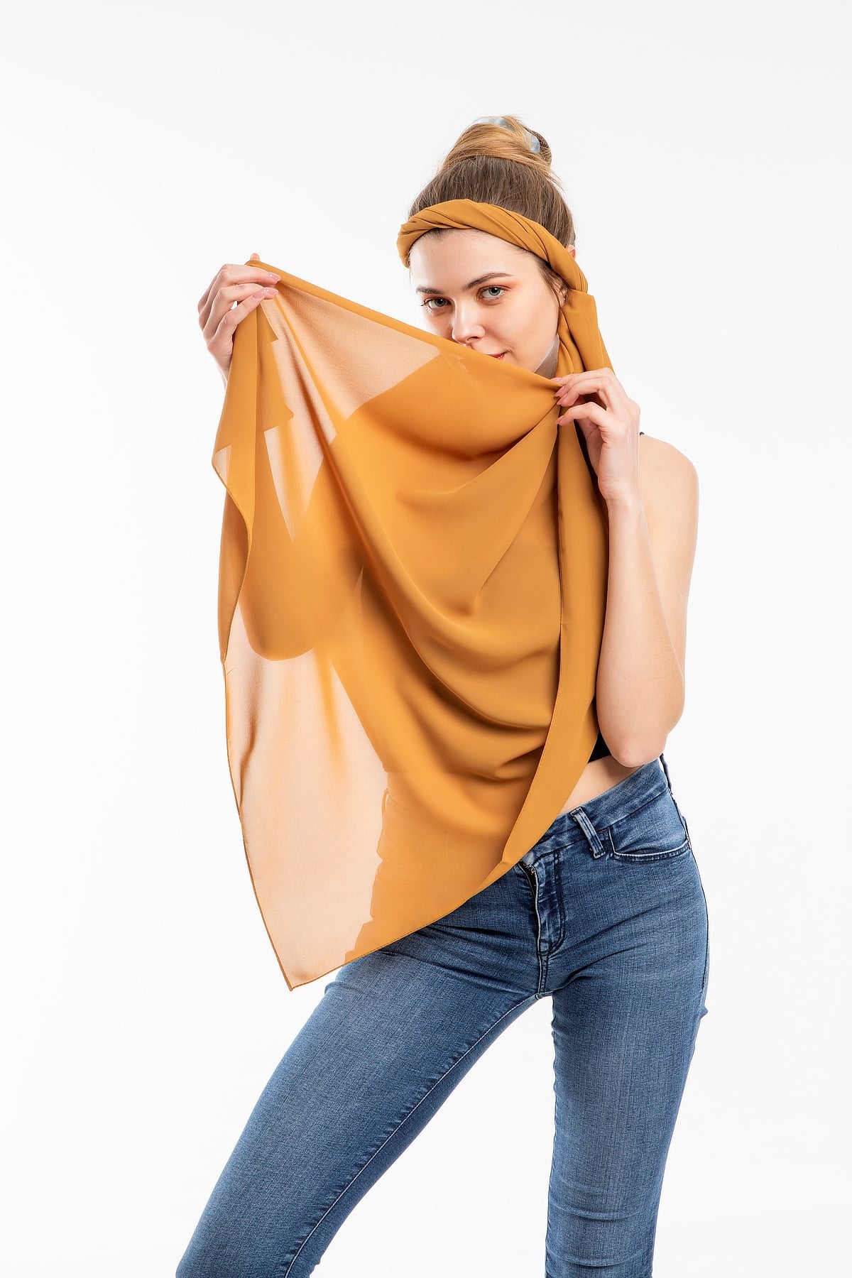 ŞALDüz Desen Togo Seri Şal Askısı ile Birlikte 75x200 cm