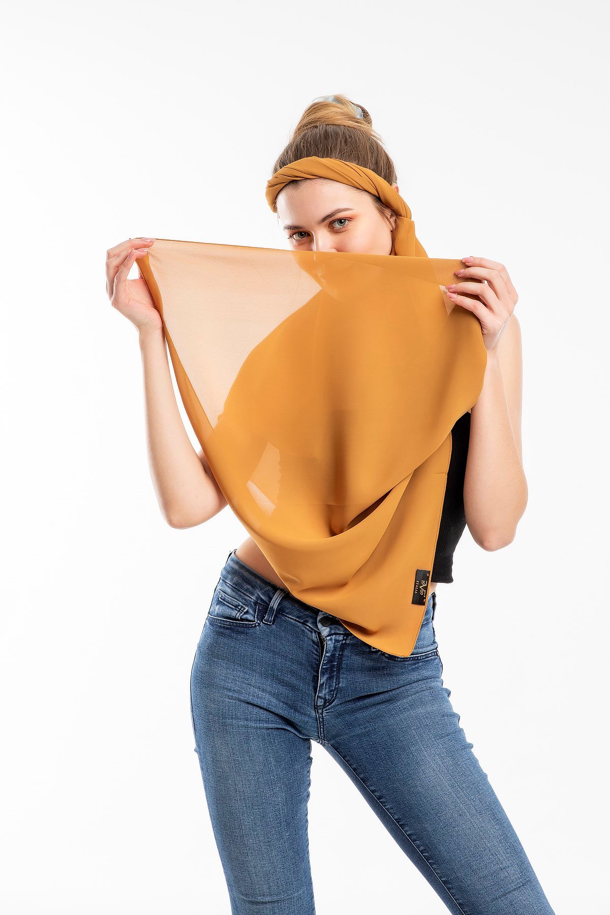 ŞALDüz Desen Togo Seri Şal Askısı ile Birlikte 75x200 cm