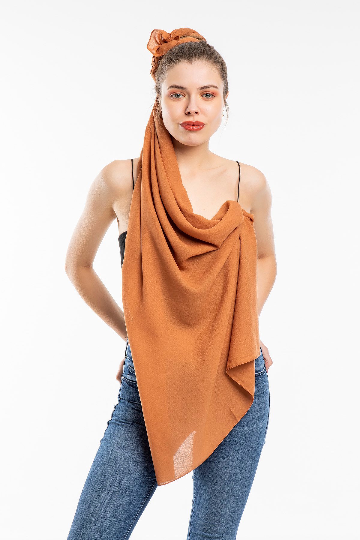 ŞALDüz Desen Lome Seri Şal Askısı ile Birlikte 75x200 cm