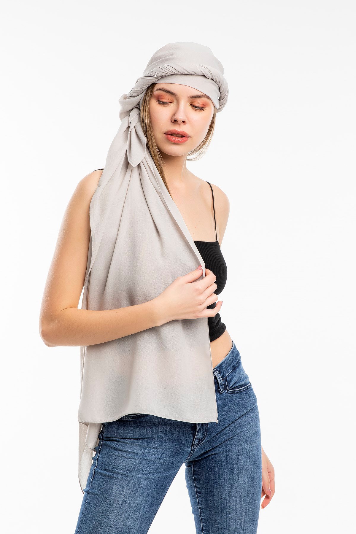 ŞALDüz Desen Lome Seri Şal Askısı ile Birlikte 75x200 cm