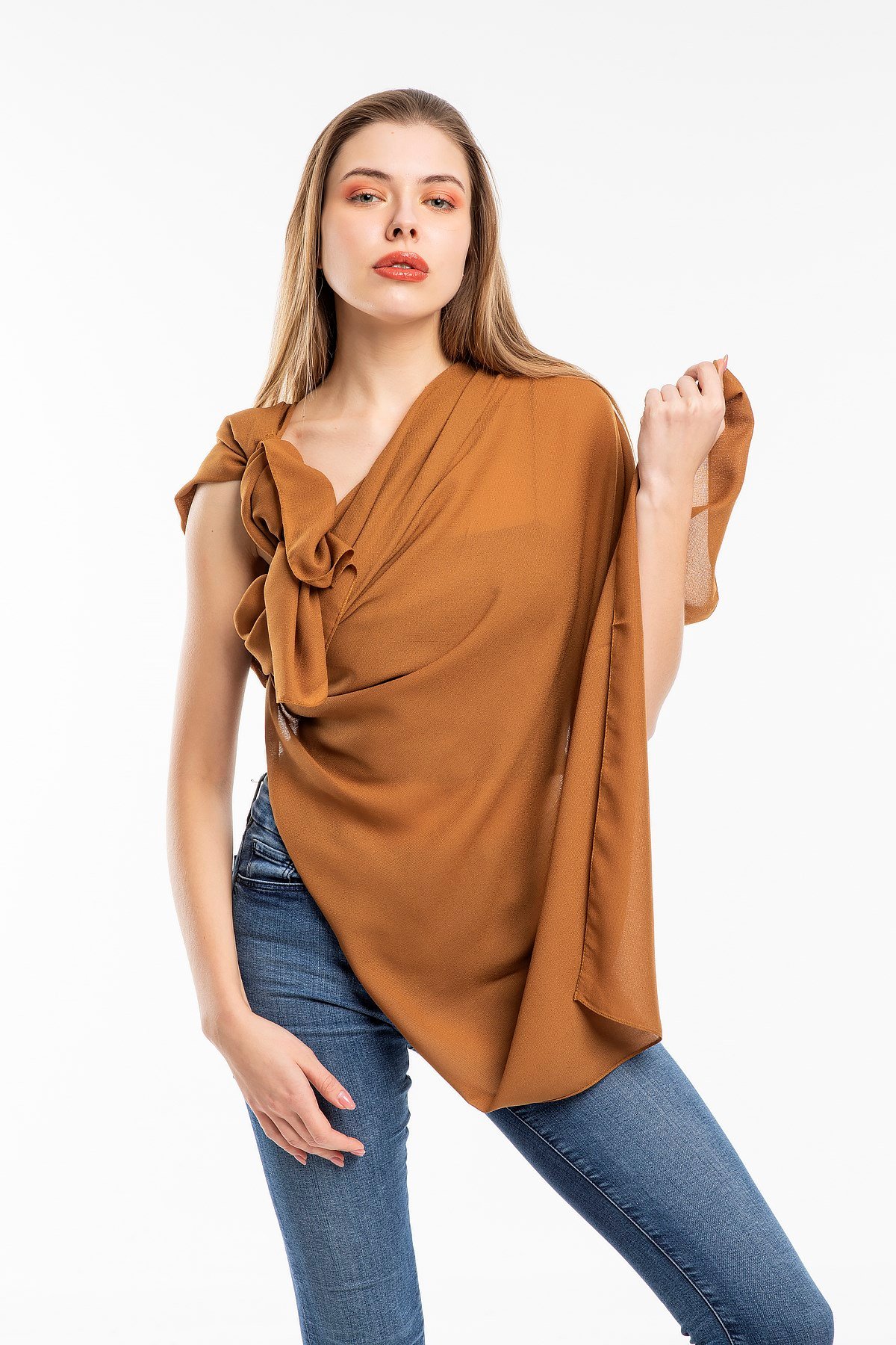ŞALDüz Desen Lome Seri Şal Askısı ile Birlikte 75x200 cm