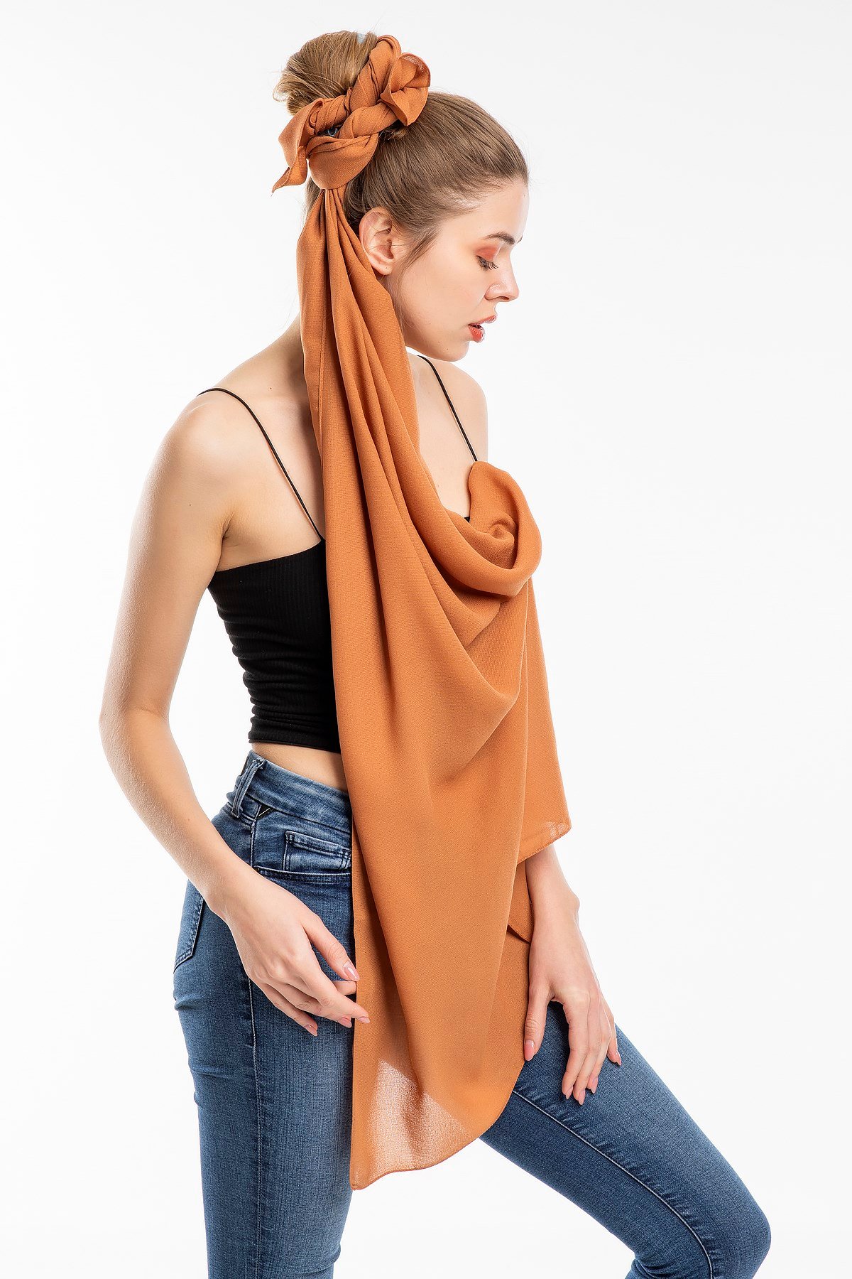 ŞALDüz Desen Lome Seri Şal Askısı ile Birlikte 75x200 cm