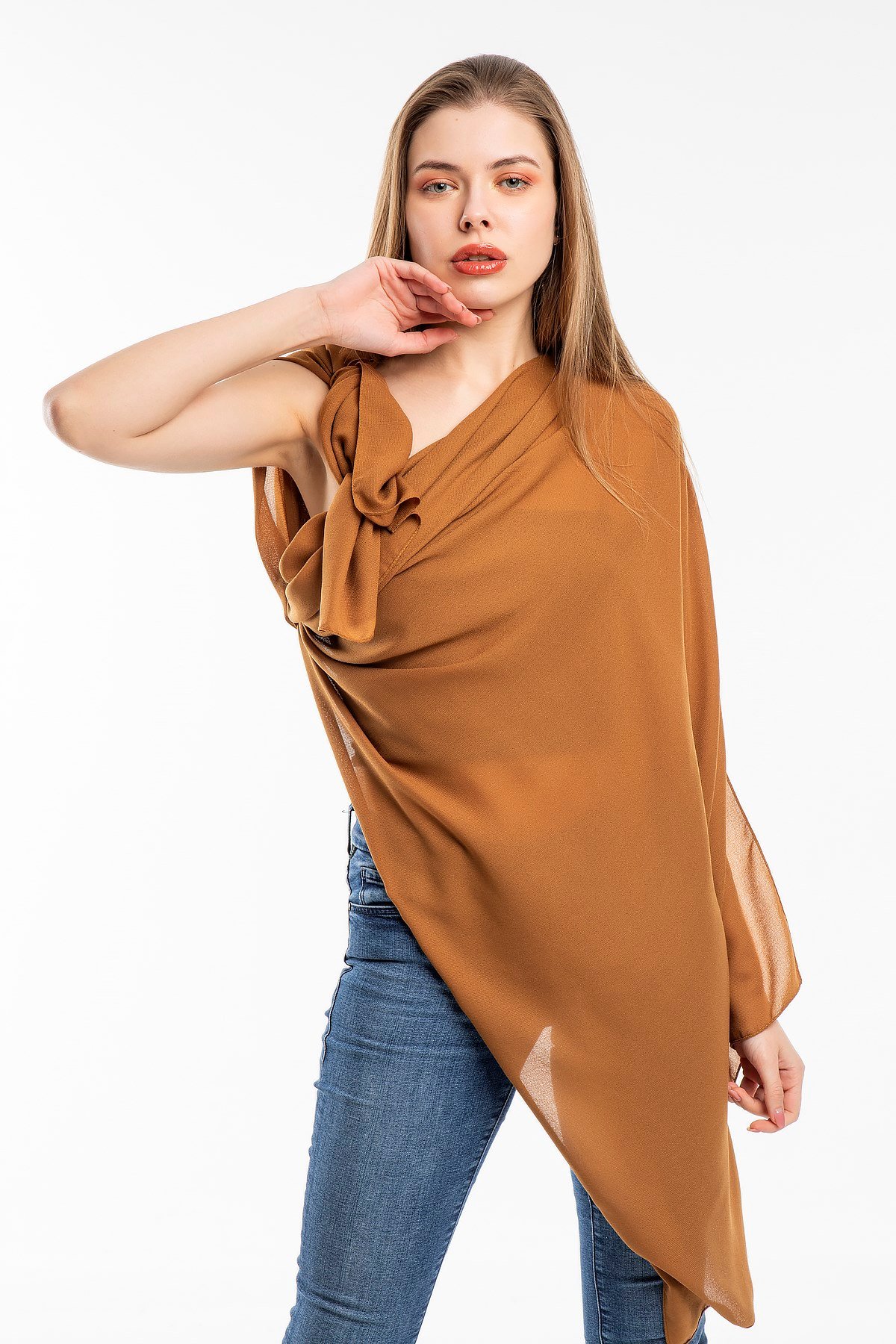 ŞALDüz Desen Lome Seri Şal Askısı ile Birlikte 75x200 cm