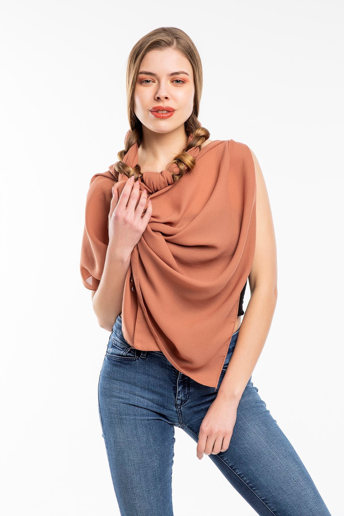 ŞALDüz Desen Lome Seri Şal Askısı ile Birlikte 75x200 cm