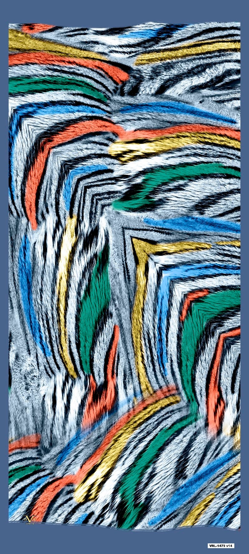 ŞALKaplan Desen Pavia Seri Şal Askısı ile Birlikte 90X200 cm