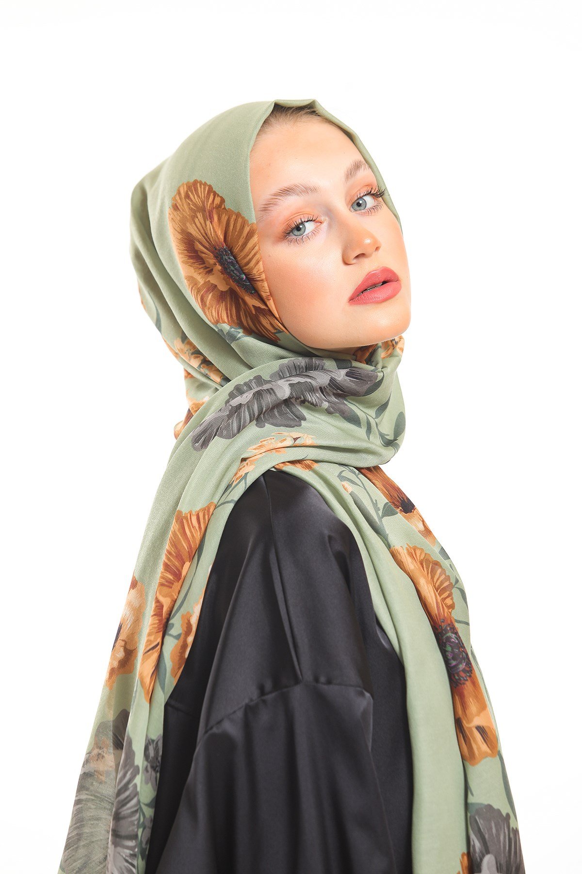 PAVIA ŞALÇiçekli Desen Pavia Seri Şal Askısı İle Birlikte 90x200 cm