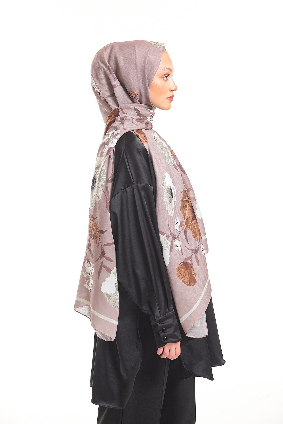 PAVIA ŞALÇiçekli Desen Pavia Seri Şal Askısı İle Birlikte 90x200 cm