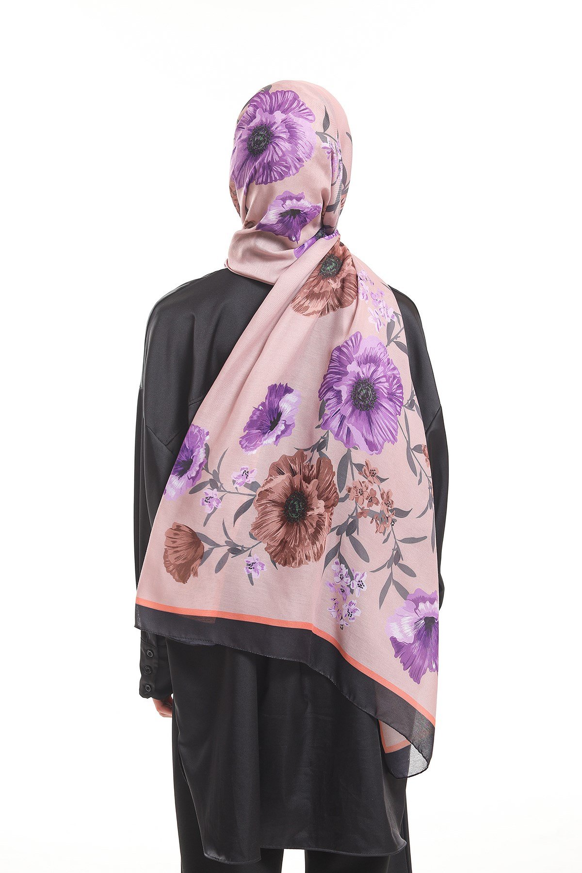 PAVIA ŞALÇiçekli Desen Pavia Seri Şal Askısı İle Birlikte 90x200 cm