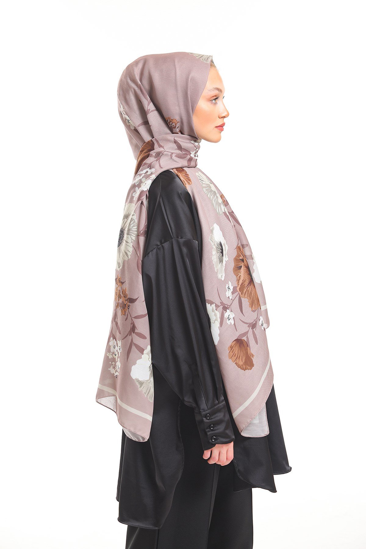 PAVIA ŞALÇiçekli Desen Pavia Seri Şal Askısı İle Birlikte 90x200 cm