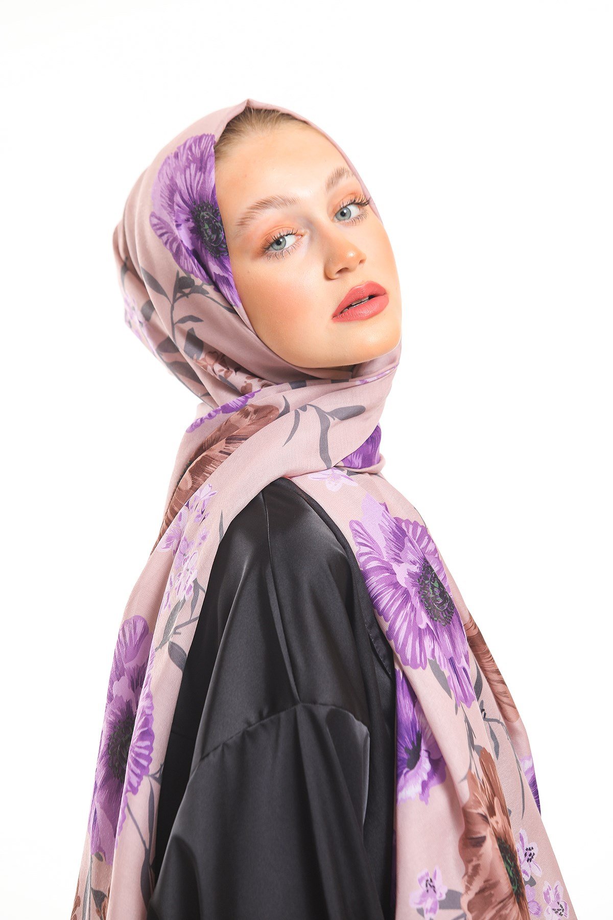 PAVIA ŞALÇiçekli Desen Pavia Seri Şal Askısı İle Birlikte 90x200 cm