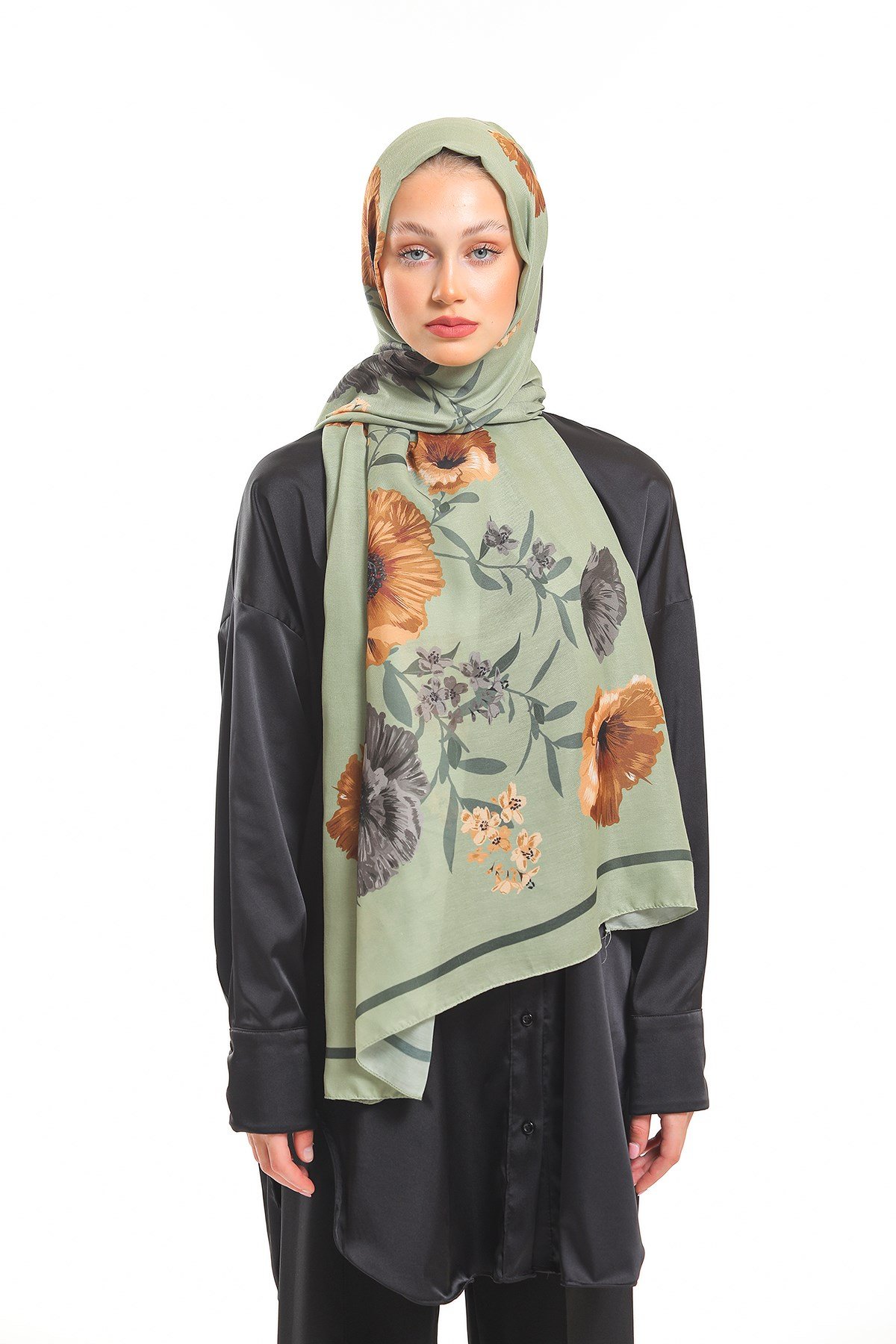 PAVIA ŞALÇiçekli Desen Pavia Seri Şal Askısı İle Birlikte 90x200 cm