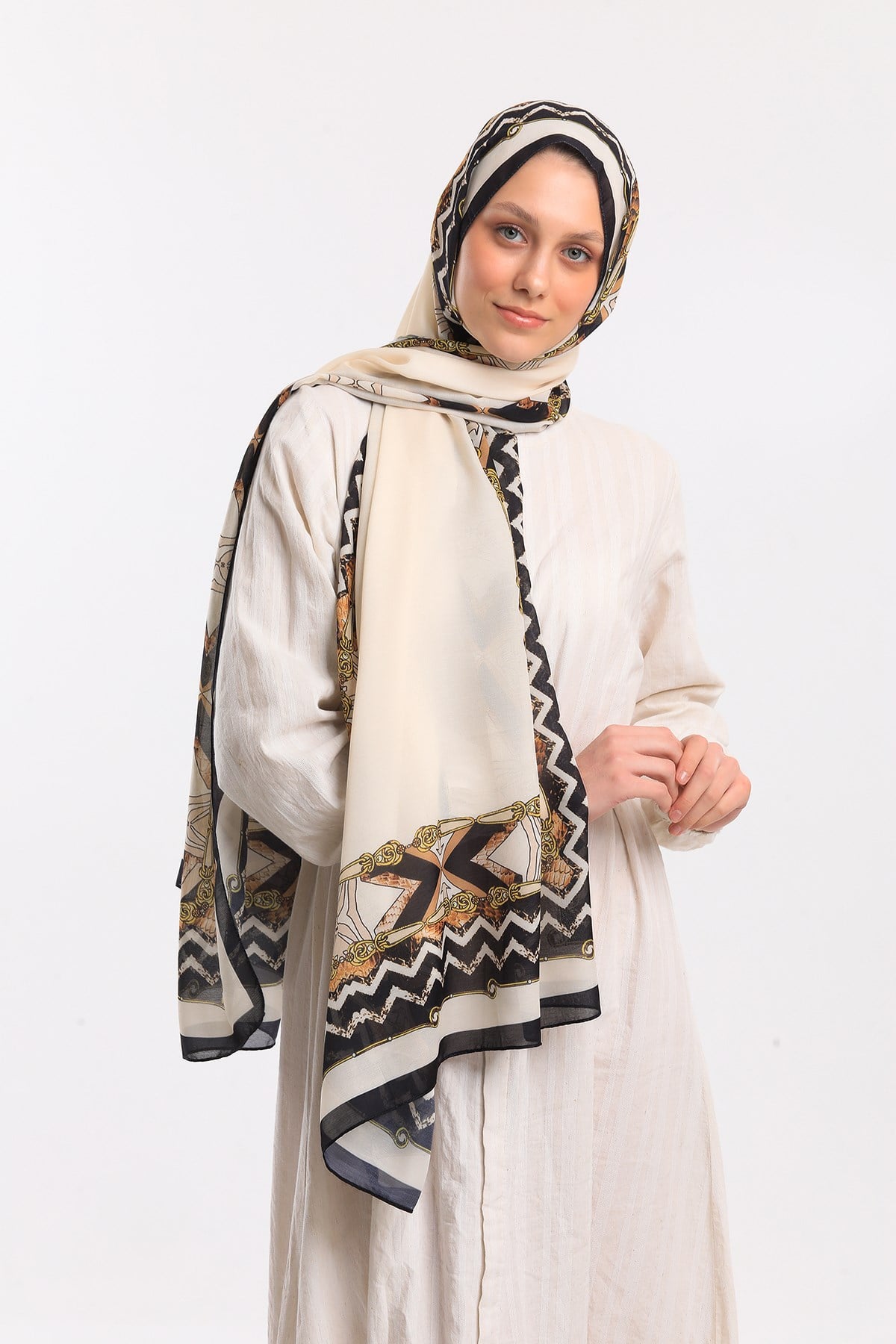 ŞALDeri Desen Pavia Seri Şal Askısı ile Birlikte 90X200 cm