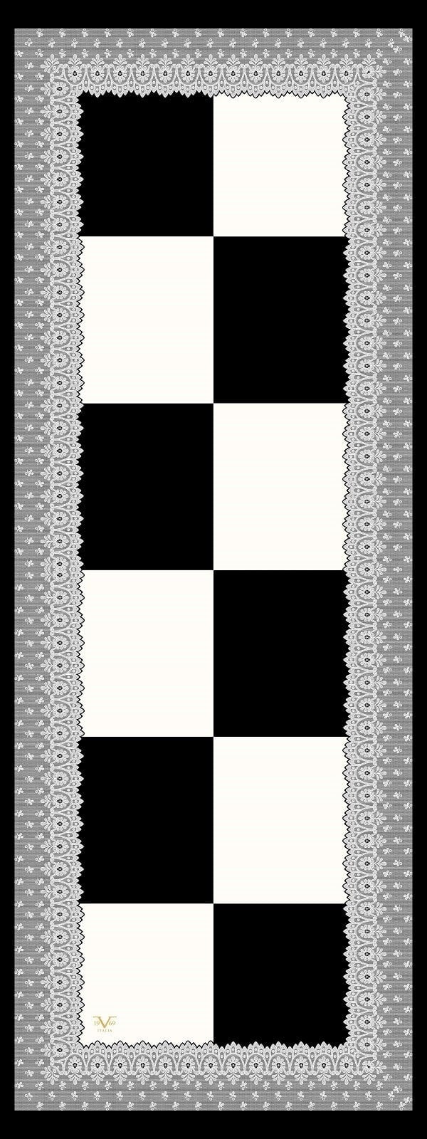 ShawlGeometrik  Desen Dora Saten Seri Şal Askısı İle Birlikte 75x200