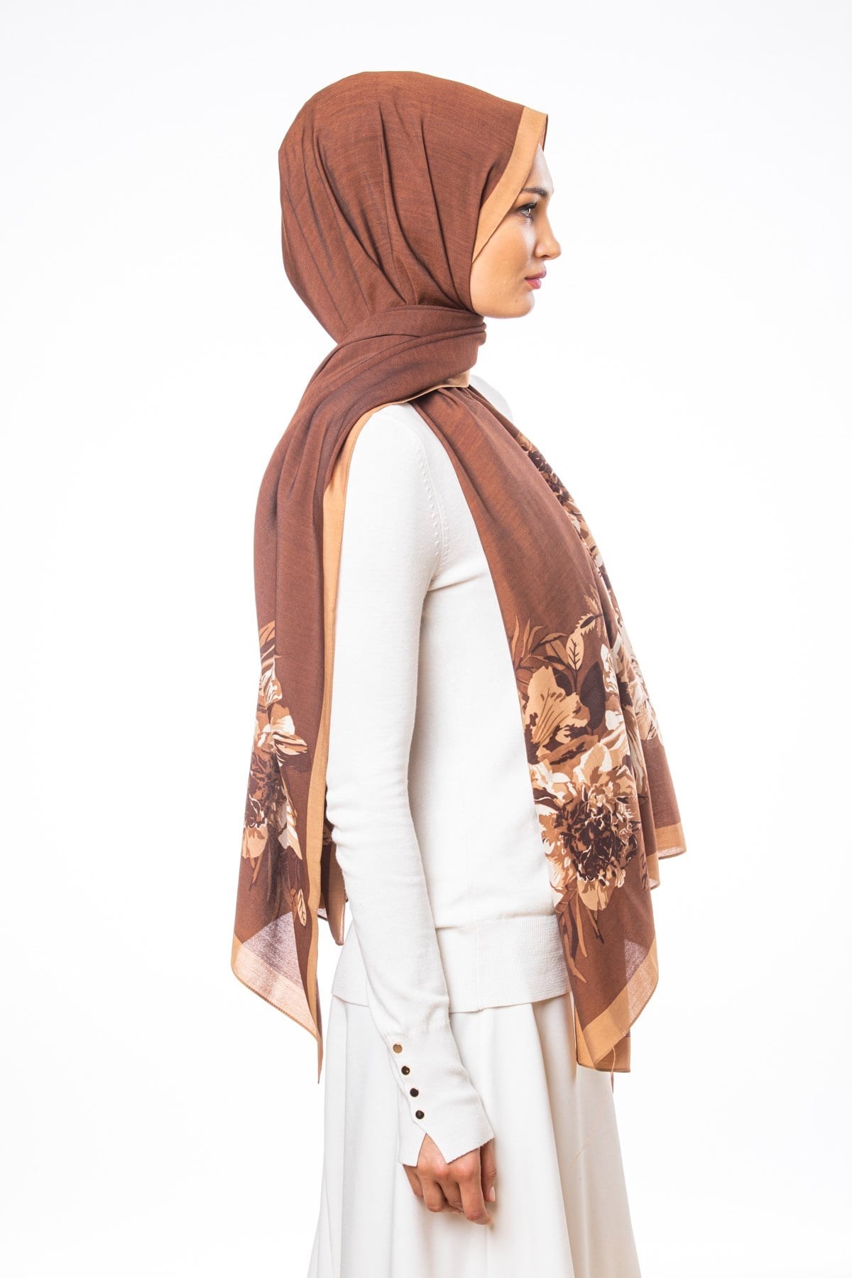ShawlItalian Jakar Seri Şal Askısı ile Birlikte 70x190 cm