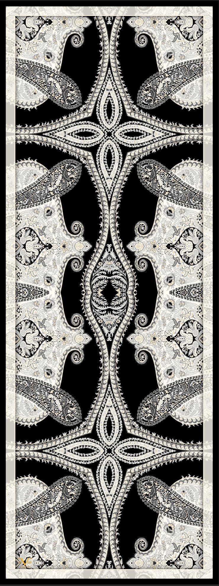 ŞALDesenli Modal Seri Şal Askısı İle Birlikte 75x200 cm