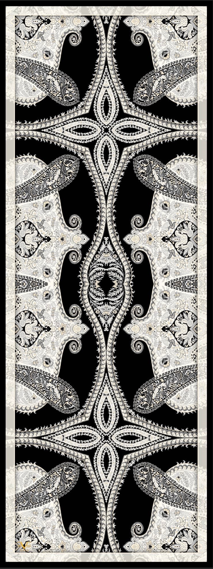 ShawlDesenli Modal Seri Şal Askısı İle Birlikte 75x200 cm