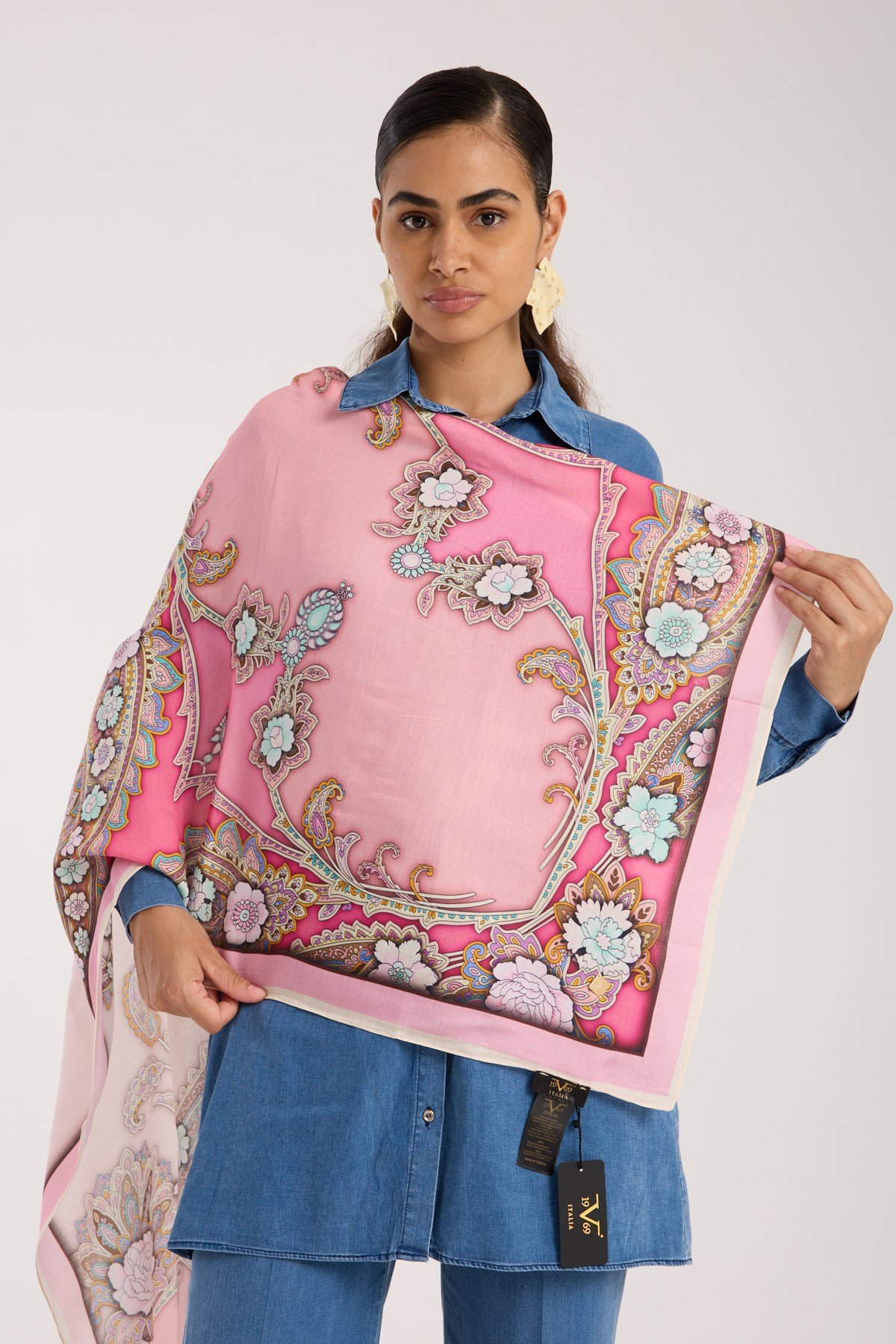 ŞALDesenli Modal Seri Şal Askısı İle Birlikte 75x200 cm