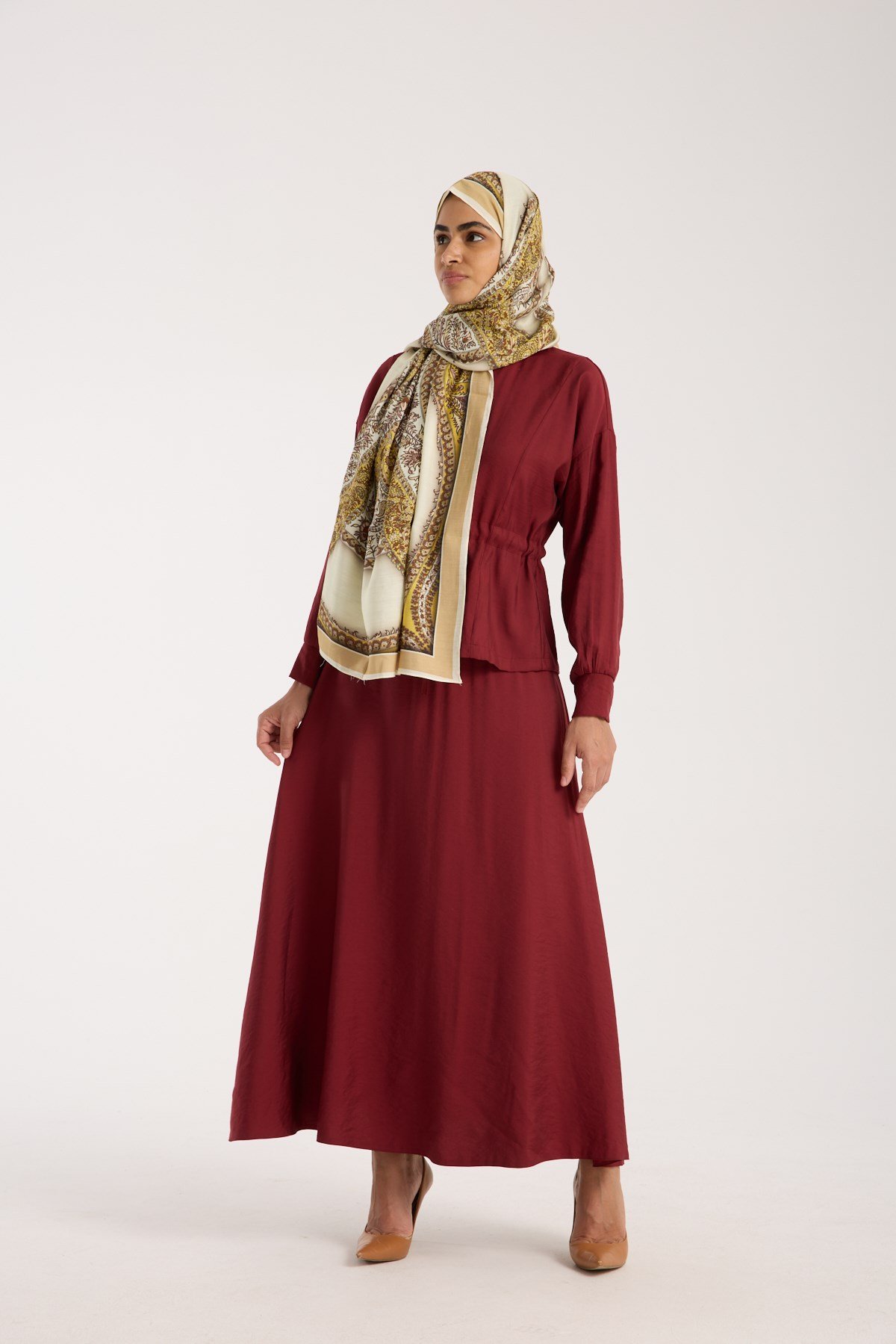 ŞALDesenli Modal Seri Şal Askısı İle Birlikte 75x200 cm