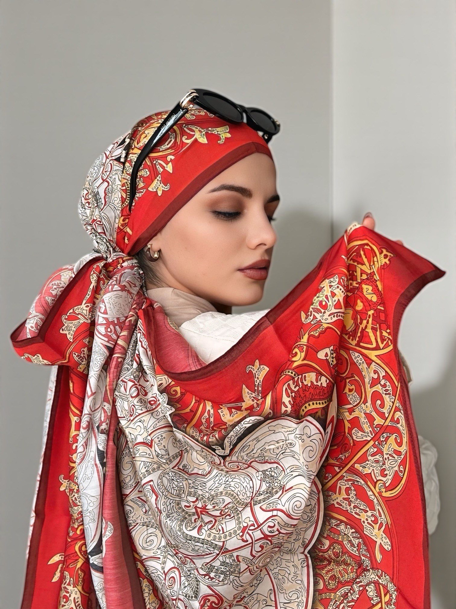 ŞALDesenli Modal Seri Şal Askısı İle Birlikte 75x200 cm