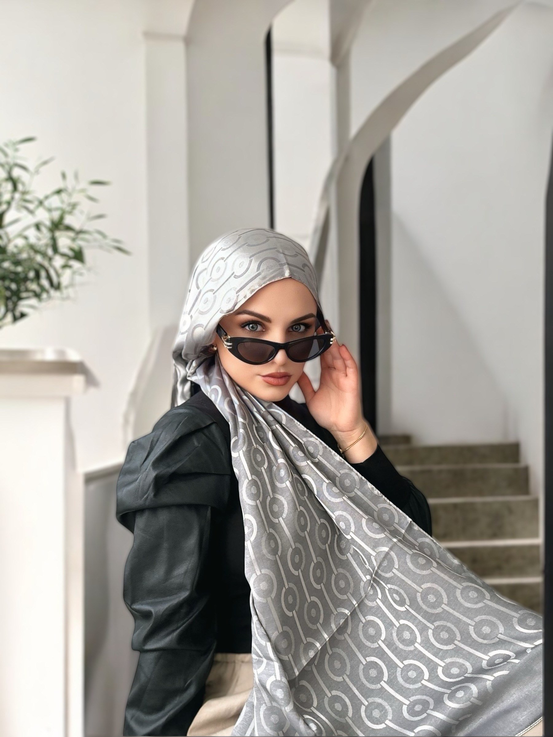 ŞALItalian Jakar Seri Şal Askısı ile Birlikte 75x200 cm
