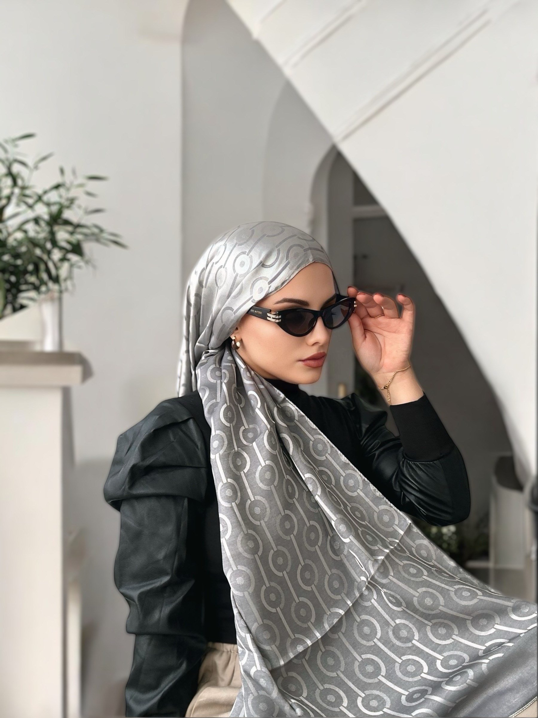 ŞALItalian Jakar Seri Şal Askısı ile Birlikte 75x200 cm