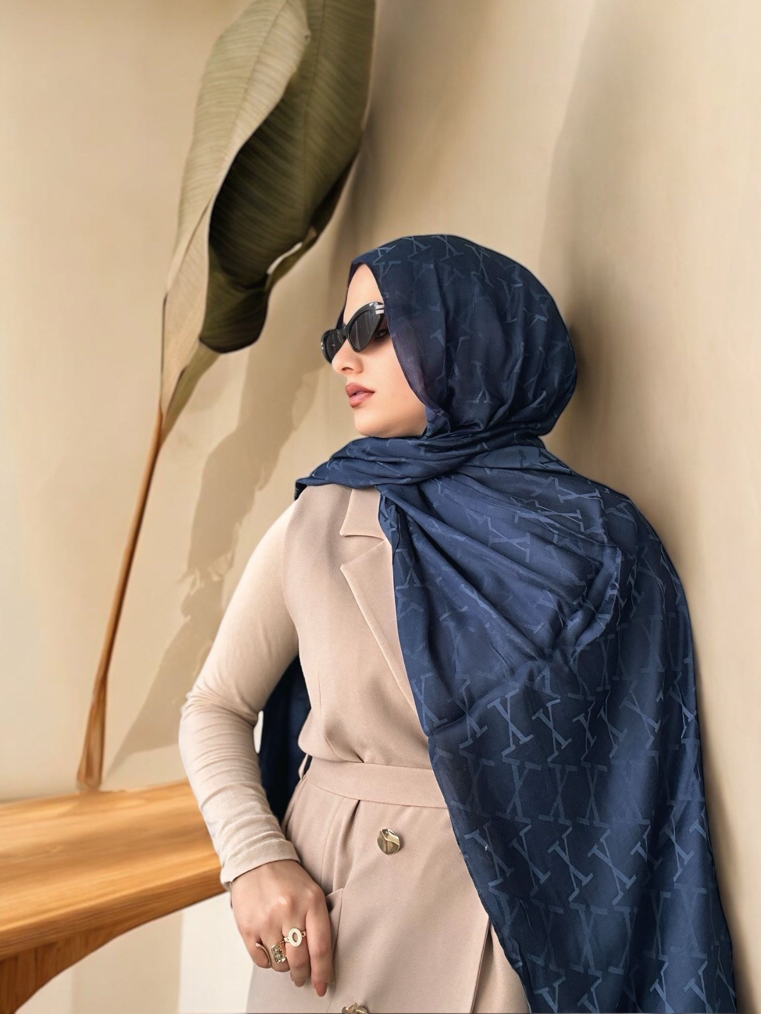 ŞALItalian Jakar Seri Şal Askısı ile Birlikte 75x200 cm