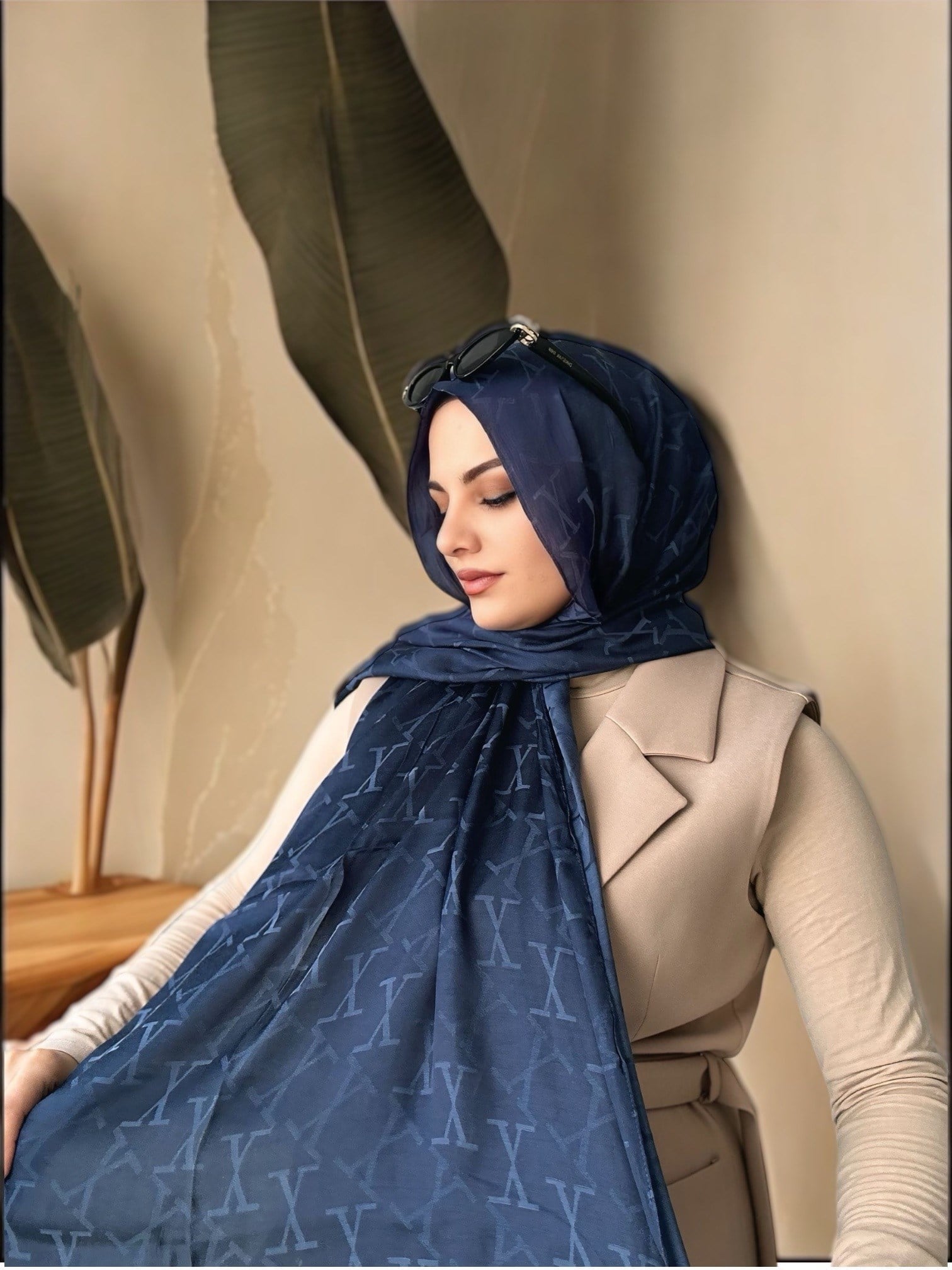 ŞALItalian Jakar Seri Şal Askısı ile Birlikte 75x200 cm