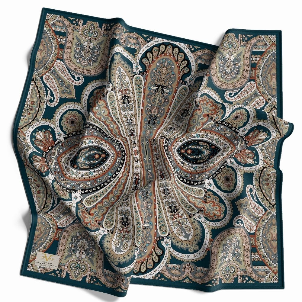 EŞARPEtro Desen WOOLLY Seri Eşarp Askısı İle Birlikte 94X94 cm