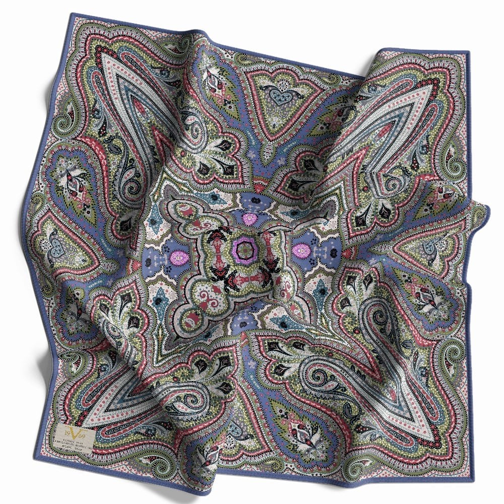 EŞARPEtro Desen WOOLLY Seri Eşarp Askısı İle Birlikte 94X94 cm